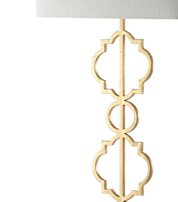 Selina 64.5" Iron Ogee Trellis Modern LED Floor Lamp - JONATHAN Y